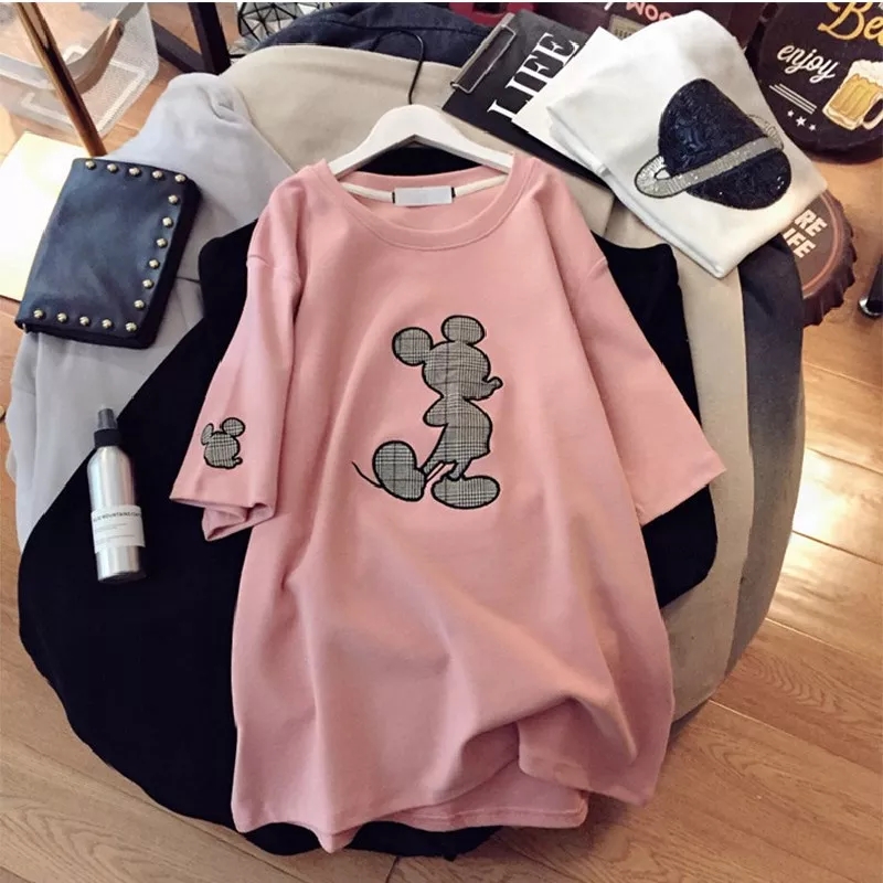 T-shirt Mickey Mouse rose