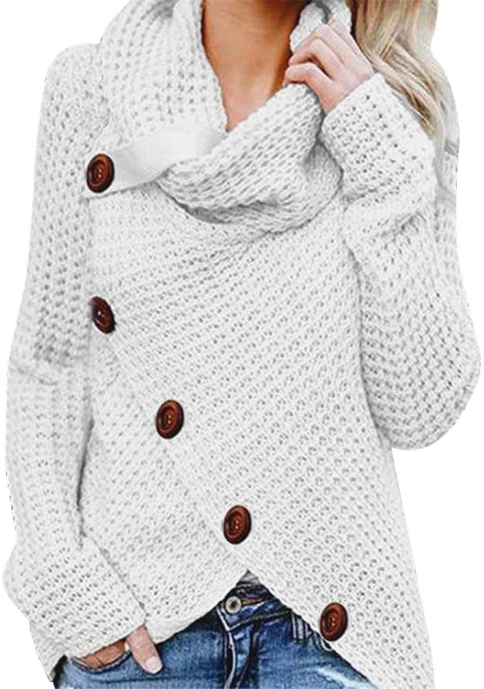 Gilet col roulé avec boutons blanc