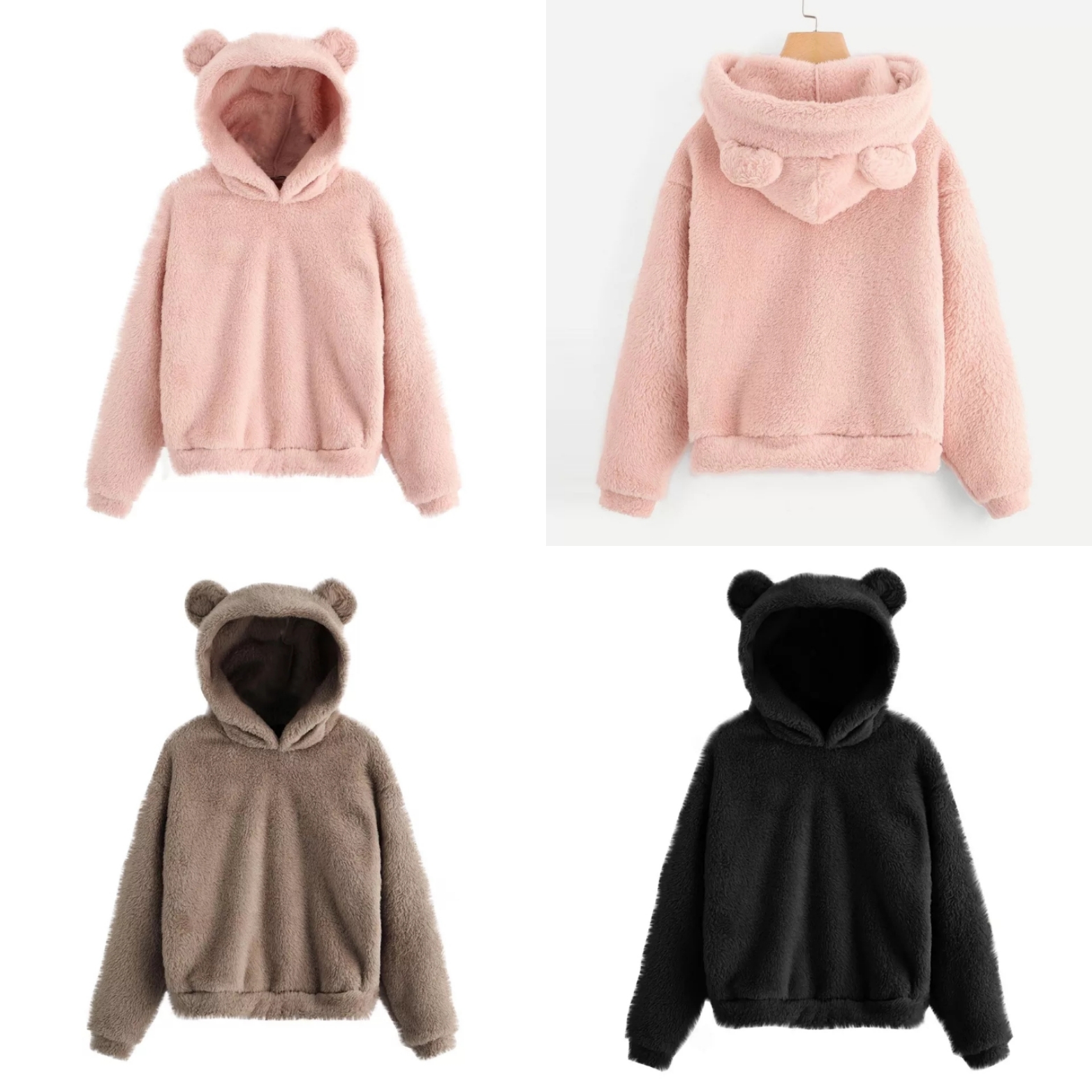 Sweatshirt molletonné a capuche, couleur au choix